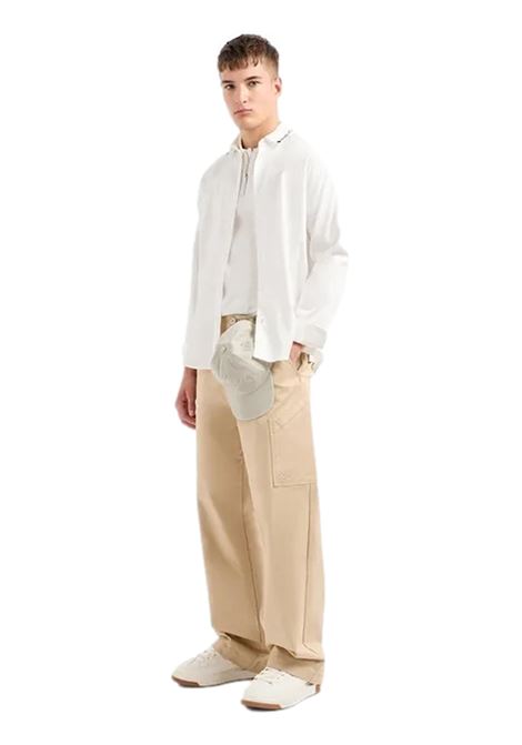 Polo regular fit in piquet con logo a nastro ARMANI EXCHANGE | polo shirts | 3DZFLH ZJM5Z1116